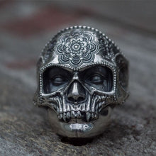 Load image into Gallery viewer, Heavy Sugar Skull Ring
