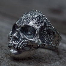 Load image into Gallery viewer, Heavy Sugar Skull Ring
