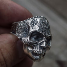 Load image into Gallery viewer, Heavy Sugar Skull Ring
