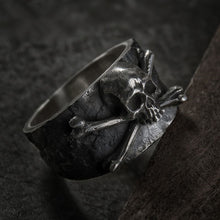 Load image into Gallery viewer, Crossbones Stainless Steel Ring
