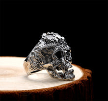 Load image into Gallery viewer, Stainless Steel Triple Skull Ring
