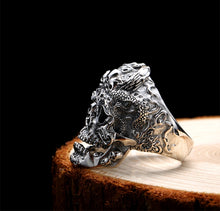 Load image into Gallery viewer, Stainless Steel Triple Skull Ring
