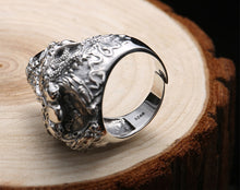 Load image into Gallery viewer, Stainless Steel Triple Skull Ring
