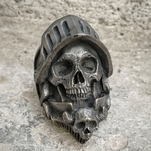 Black Death Knight Skull Ring