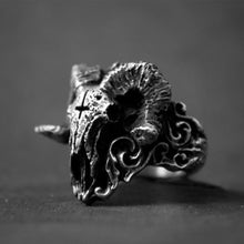 Load image into Gallery viewer, Satanic Demon Sorath Skull Ring
