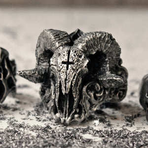 Satanic Demon Sorath Skull Ring