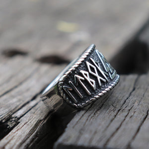 Vintage Odin Runes Ring