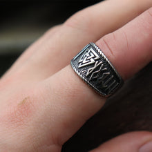 Load image into Gallery viewer, Vintage Odin Runes Ring
