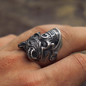 Devil Plague Skull Ring