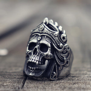 Mahakali Helmet Skull Ring