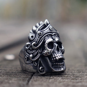 Mahakali Helmet Skull Ring