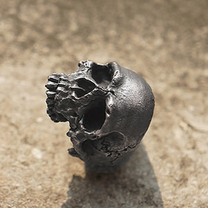 Vintage Rugged Skull Ring