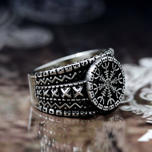 Odin Helm of Awe Norse Ring