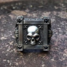 Load image into Gallery viewer, Black Zircon Skull Ring
