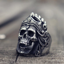 Load image into Gallery viewer, Mahakali Helmet Skull Ring
