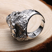 Load image into Gallery viewer, Stainless Steel Triple Skull Ring
