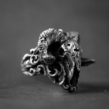 Load image into Gallery viewer, Satanic Demon Sorath Skull Ring
