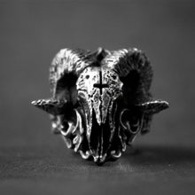 Load image into Gallery viewer, Satanic Demon Sorath Skull Ring
