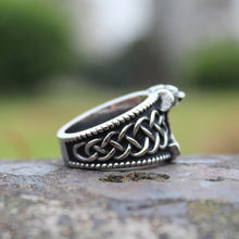 Load image into Gallery viewer, Mjolnir Celtic Knot Ring
