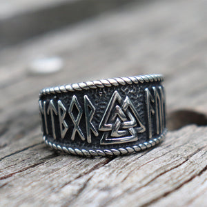 Vintage Odin Runes Ring