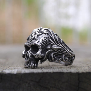 Vintage Masons Skull Ring