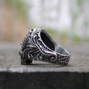 Vintage Masons Skull Ring