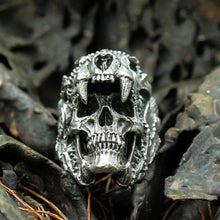 Load image into Gallery viewer, Stainless Steel Indian Jaguar Warrior Skull
