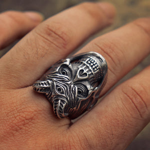 Devil Plague Skull Ring